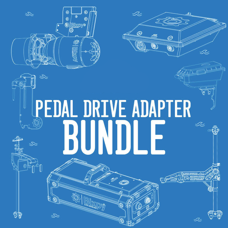 Pedal Drive/Bixpy K-1 Outboard Kit - Pedal Drive Adapter Bundle